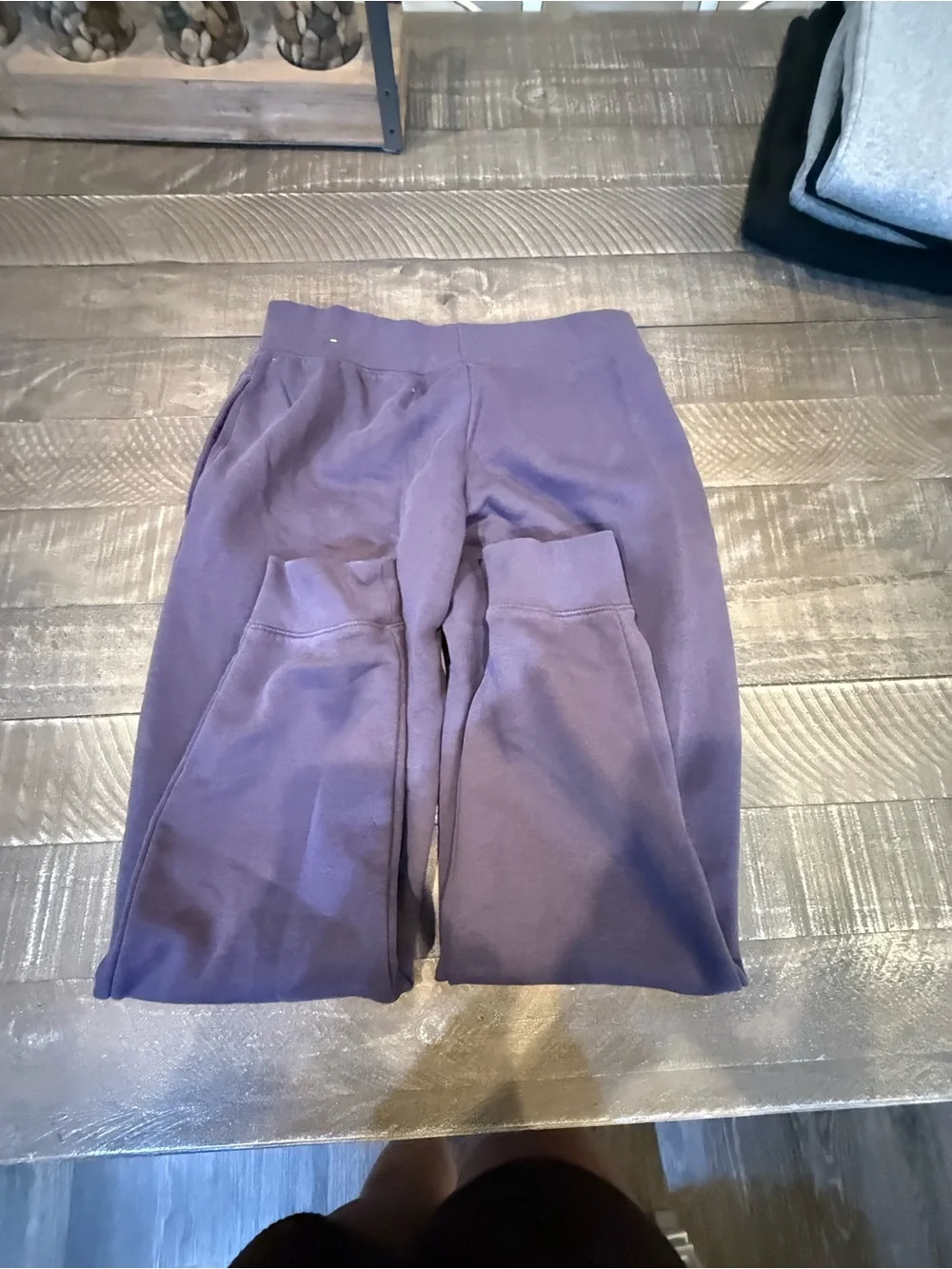 Nike Kids Purple Sweatpants with White Swoosh